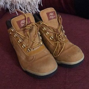 Timberland Natural Suede Booties for girls
